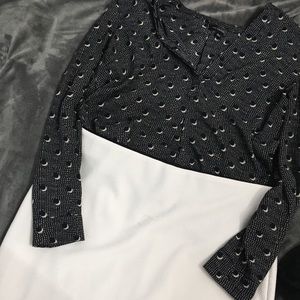 Midi White pencil skirt